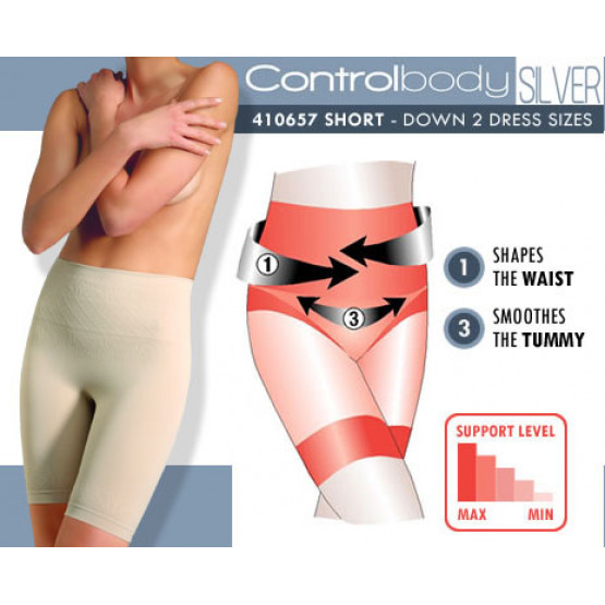 Intimidea Боди косет корректирующий Intimidea IM SHORT CONTROL BODY SILVER