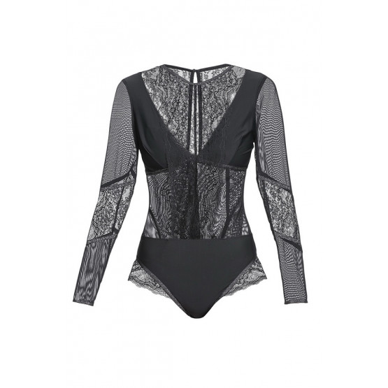 BODYSUIT WITH LONG SLEEVES LE JOURNAL INTIME FOLIES BERGERE (BLACK WITH LUREX) Le Journal FB-BD-SL