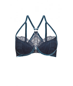 BRA LE JOURNAL INTIME "JOSEPHINE" PUSH-UP (GRAY-BLUE) BRA LE JOURNAL INTIME "JOSEPHINE" PUSH-UP (GRAY-BLUE)