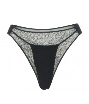PANTS BRIEFS LE JOURNAL INTIME "JADI" BRIFS STRING (BLACK) PANTS BRIEFS LE JOURNAL INTIME "JADI" BRIFS STRING (BLACK)